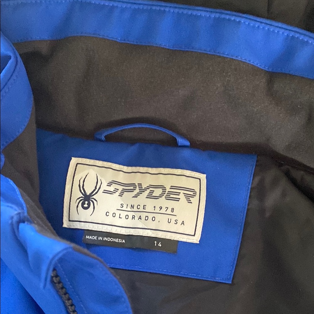 Spyder Royal Blue and Black Outerwear